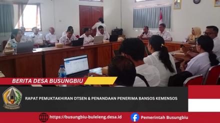 Rapat Pemuktakhiran DTSEN & Penandaan Penerima Bansos Kemensos